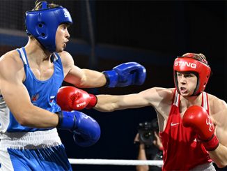 Justin Kiz in seinem Finalkampf bei der U19-EM in Serbien